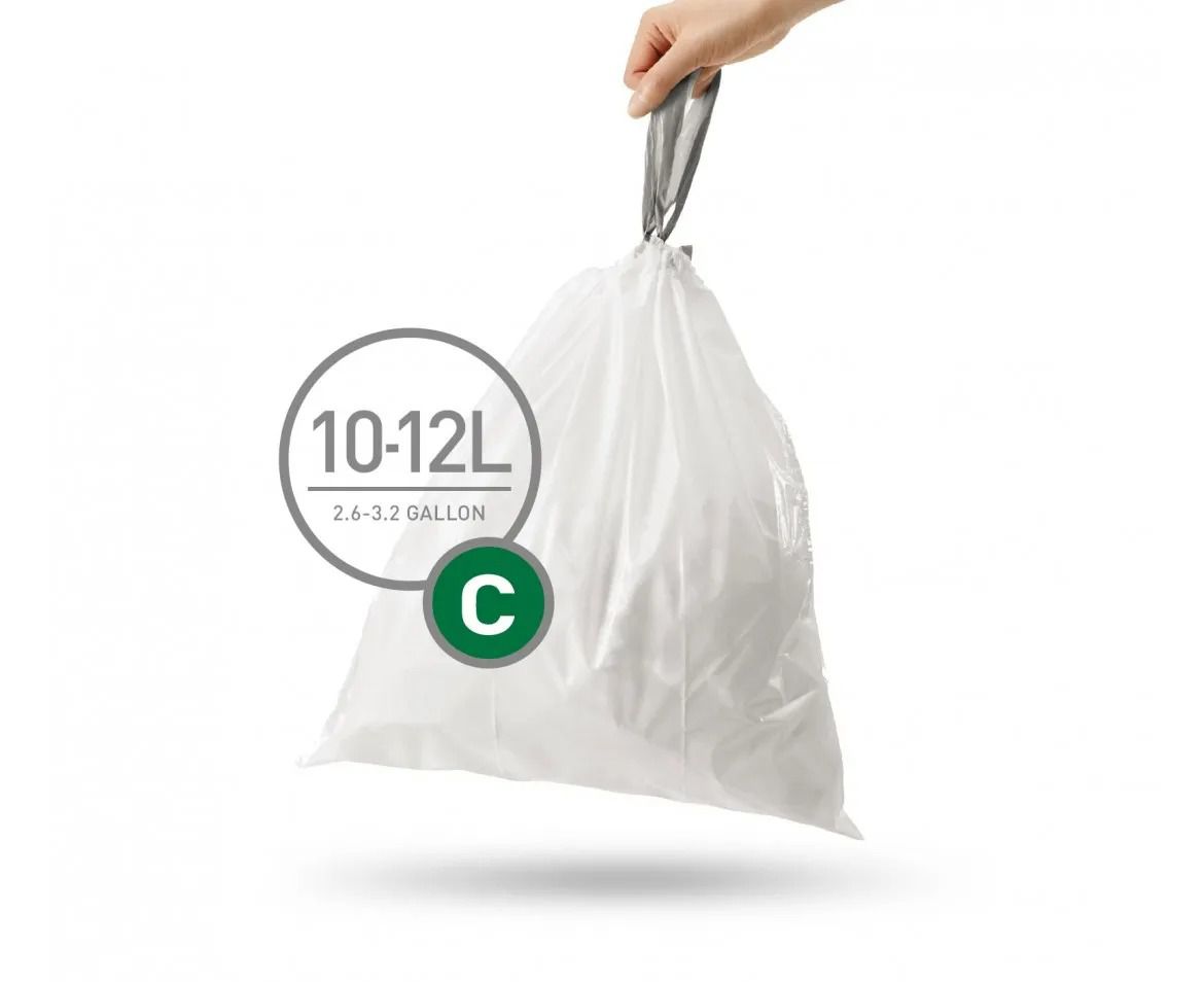 20 שקיות מסוג C לפח 10-12 ל' Simplehuman