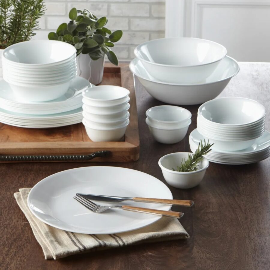 קערת סלט 2 ליטר, Winter Frost White     מבית Corning Corelle תוצרת ארצות הברית