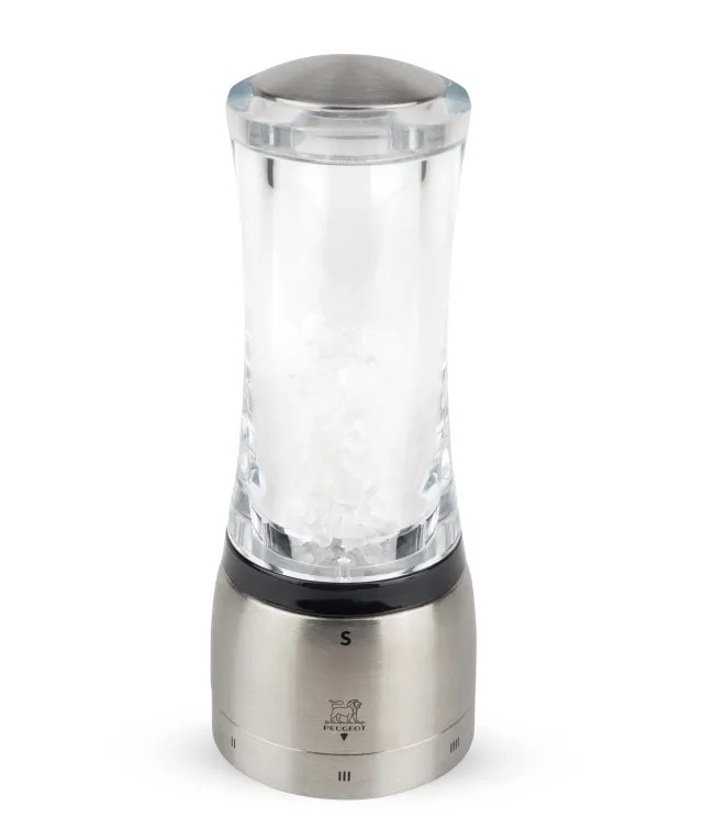 מטחנת מלח 16 ס"מ נירוסטה-אקריליק PEUGEOT Daman U'select