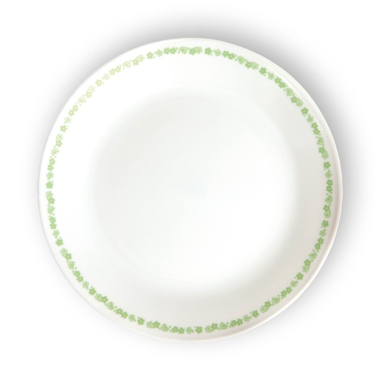 סט צלחות 18 חלקים, Spring Blossom Green מבית  Corning Corelle תוצרת ארצות הברית