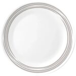 סט צלחות 18 חלקים, Brushed Silver מבית Corning Corelle תוצרת ארצות הברית