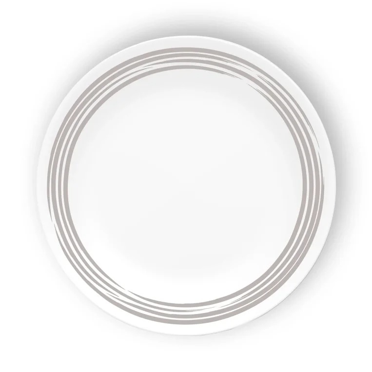 סט צלחות 18 חלקים, Brushed Silver מבית Corning Corelle תוצרת ארצות הברית