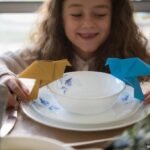 סט 18 חלקים, Blue Floral מבית Corning Corelle תוצרת ארצות הברית