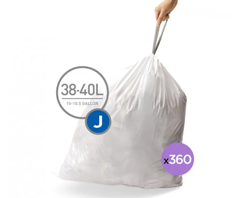 מארז שנתי 360 שקיות מסוג J, לפח 30-45 ל' Simplehuman