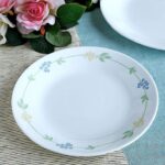 סט 18 חלקים, Secret Garden פס ירוק מבית Corning Corelle תוצרת ארצות הברית