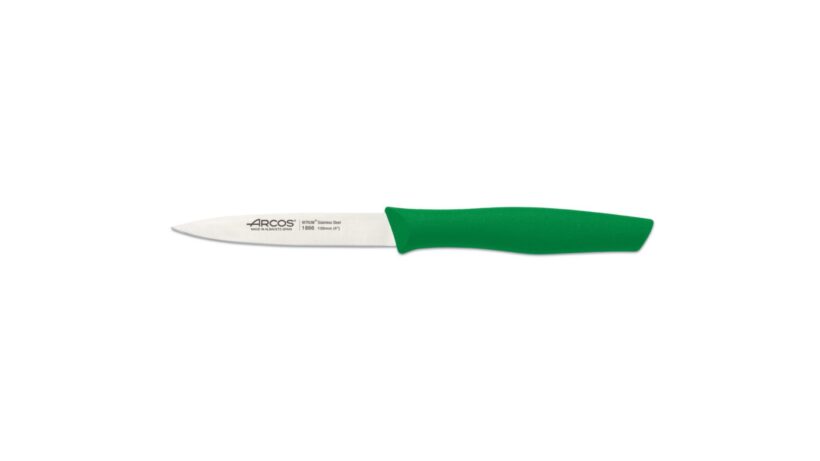 סכין ירקות חלק שפיץ ידית ירוקה מבית Arcos
