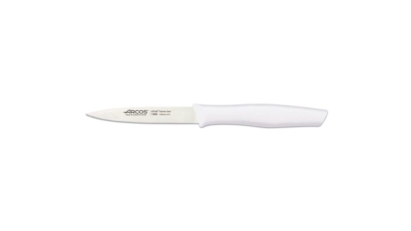 סכין ירקות חלק שפיץ ידית לבנה מבית Arcos