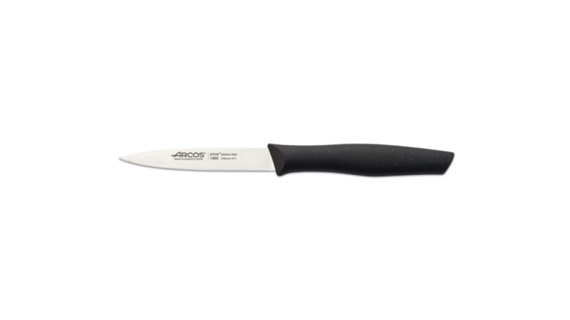 סכין ירקות חלק שפיץ ידית שחורה מבית Arcos