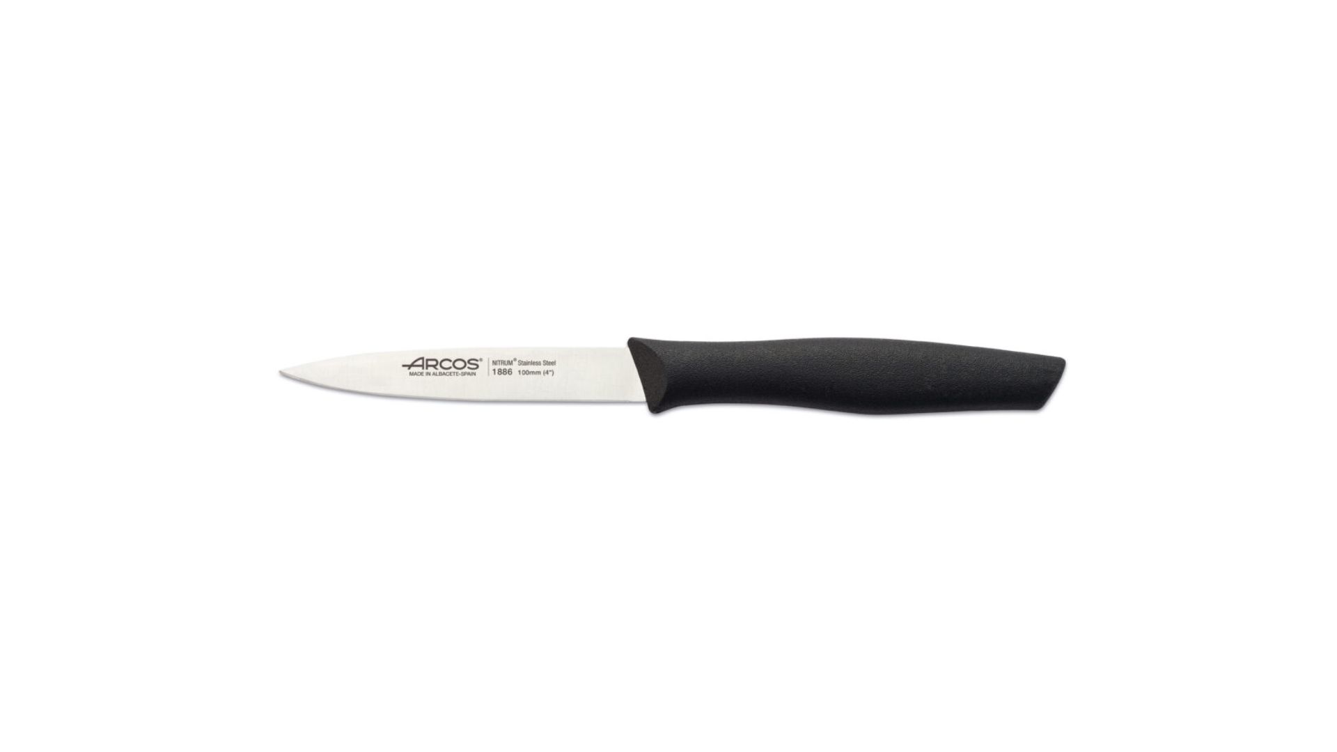 סכין ירקות חלק שפיץ ידית שחורה מבית Arcos