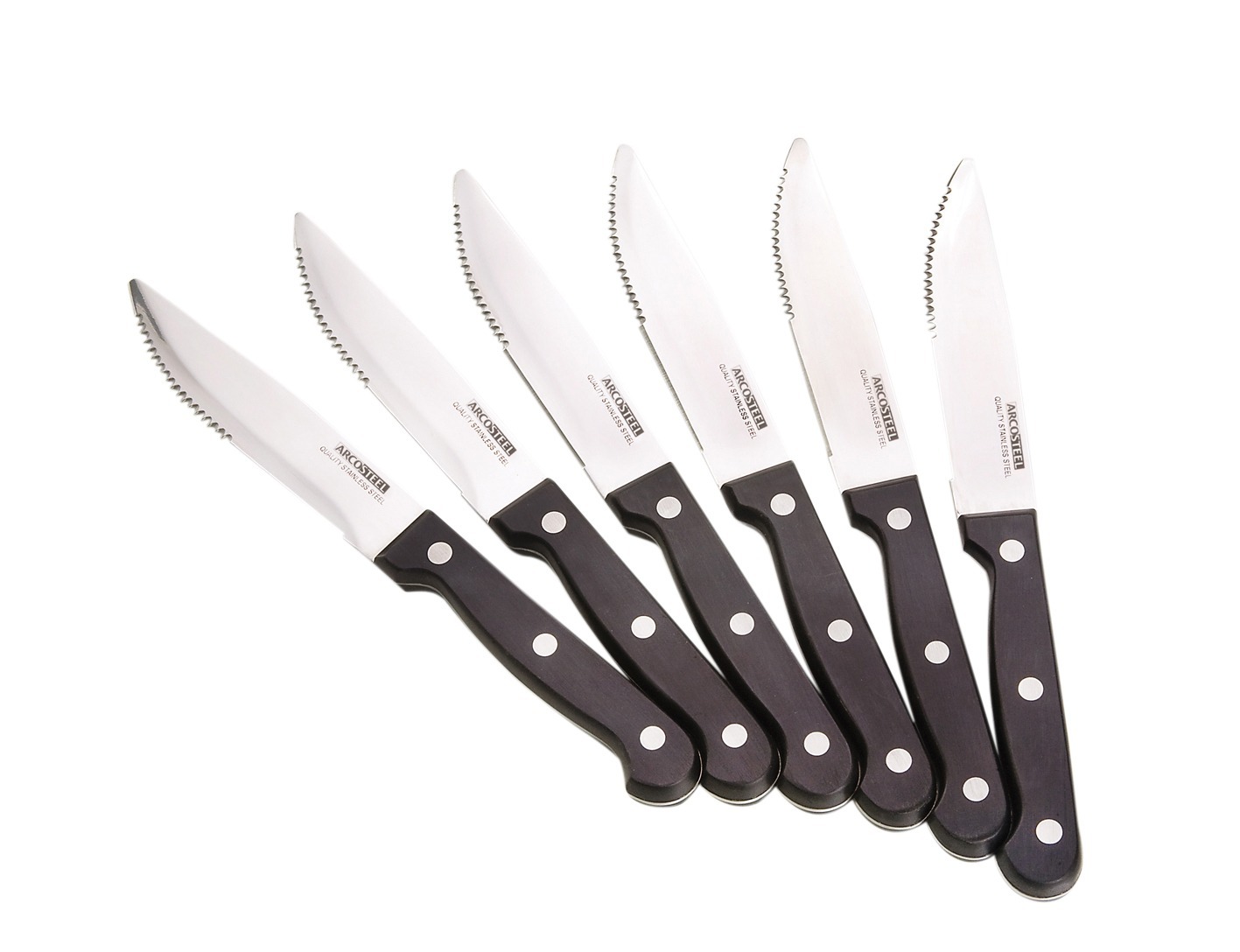 סט 6 סכיני סטייק גדולים Arcosteel