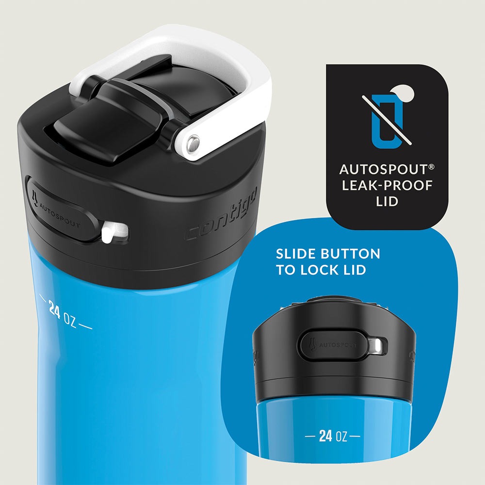 בקבוק מתכת ASHLAND CHILL 2.0 כחול  720 מ"ל Contigo