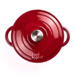 סיר יציקת ברזל 26X11.5 ס"מ, 4.7 ליטר HERITAGE צבע אדום  FOOD APPEAL