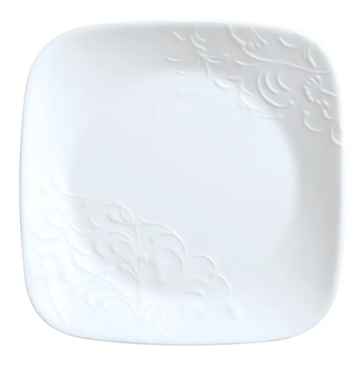 סט צלחות 24 חלקים&#44, Cherish מבית Corning Corelle תוצרת ארצות הברית