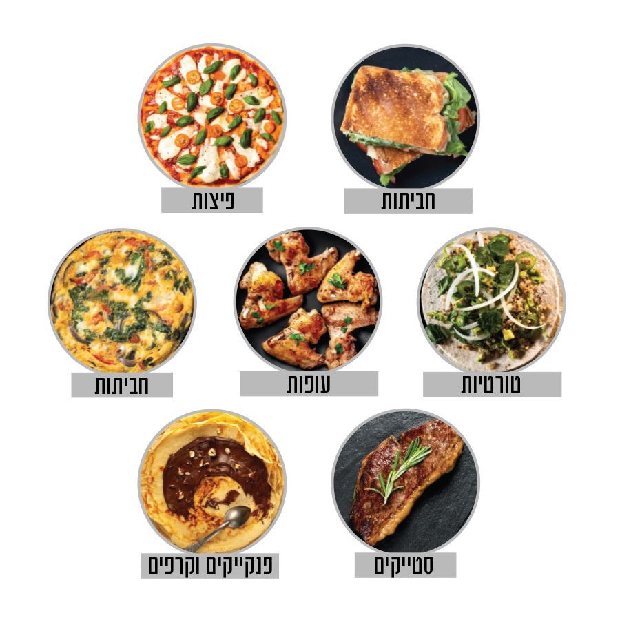 מכשיר בישול רב-תכליתי 32 ס"מ ANYCOOK שחור מבית Food appeal