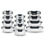 סט 12 כלי אחסון FOOD APPEAL GLASS CLOC