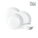סט 24 חלקים , Winter Frost White  מבית Corning Corelle תוצרת ארצות הברית