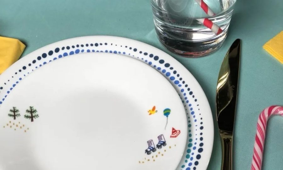 סט צלחות 18 חלקים, Easy weekend מבית Corning Corelle תוצרת ארצות הברית