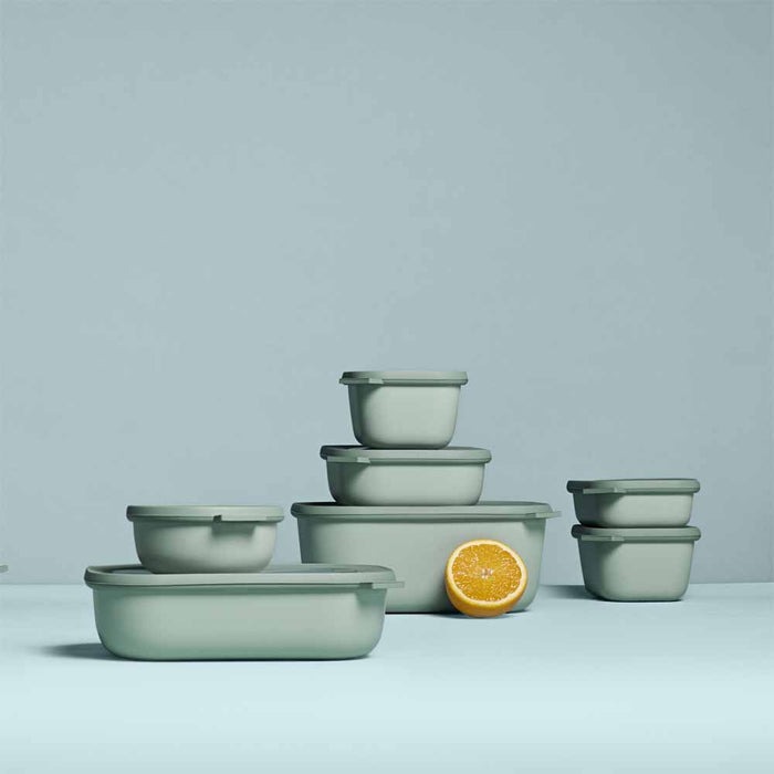 סט 2 קופסאות אחסון מלבניות CIRQULA 1 ליטר ירוק Mepal