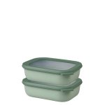 סט 2 קופסאות אחסון מלבניות CIRQULA 1 ליטר ירוק Mepal