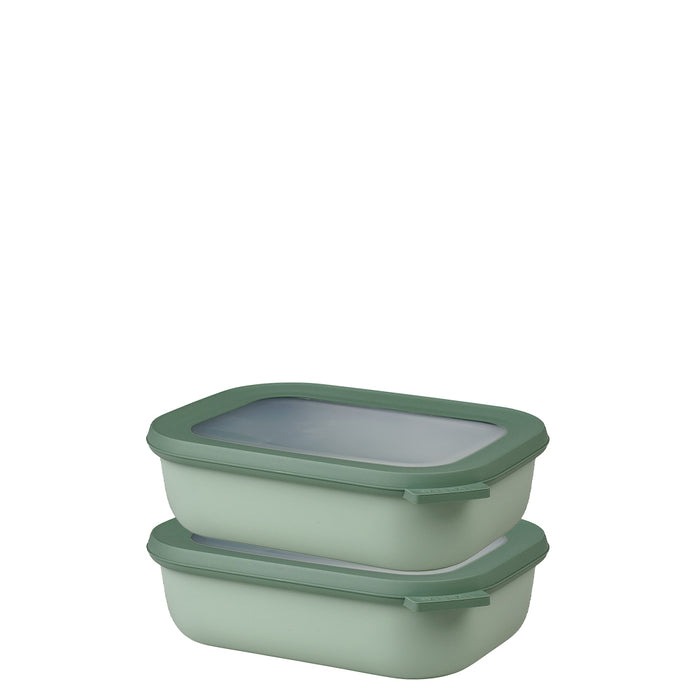 סט 2 קופסאות אחסון מלבניות CIRQULA 1 ליטר ירוק Mepal