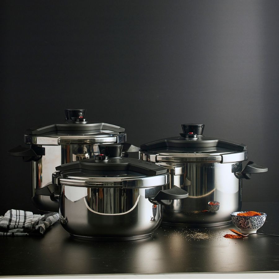 סיר לחץ בטיחותי 12 ליטר  27 ס"מ TITAN מבית Food appeal