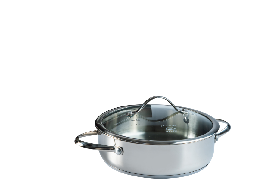 סוטאז' Atlas נירוסטה 24 ס"מ -3.1 ליטר - ARCOSTEEL