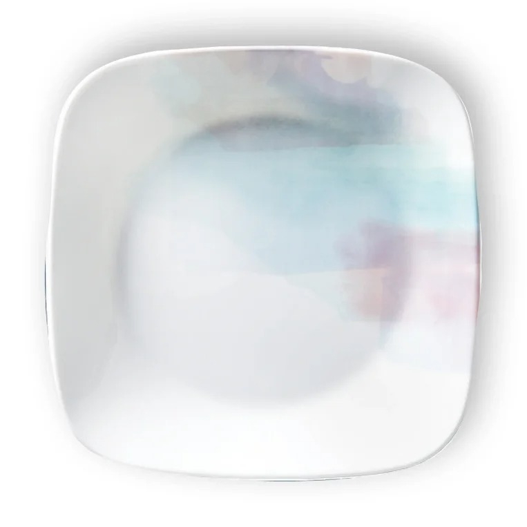 צלחת מנה ראשונה 23 ס"מ Aquarello קורנינג, תוצרת ארה"ב