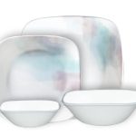 סט צלחות 16 חלקים, Aquarello קורנינג, תוצרת ארה"ב