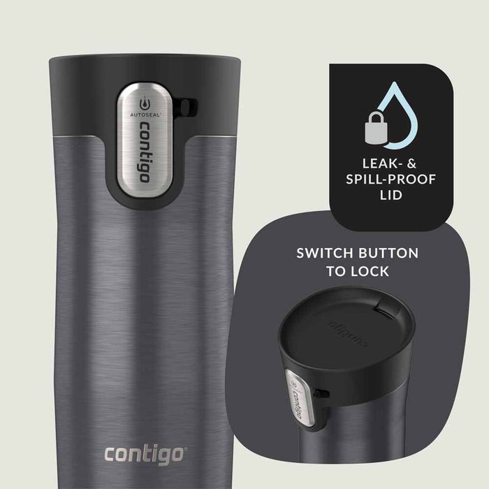 כוס מתכת WEST LOOP 3.0 אפור כהה 350 מ"ל CONTIGO