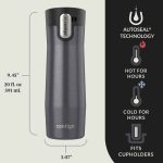 כוס מתכת WEST LOOP 3.0 אפור כהה 590 מ"ל CONTIGO