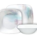 סט צלחות 18 חלקים, Aquarello קורנינג, תוצרת ארה"ב