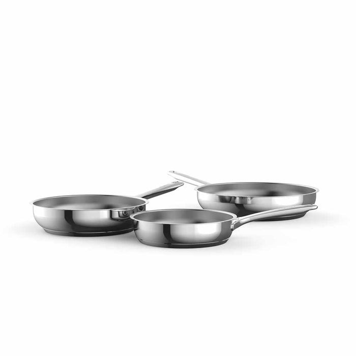 סט 3 מחבתות נירוסטה Helix ללא ציפוי Berghoff