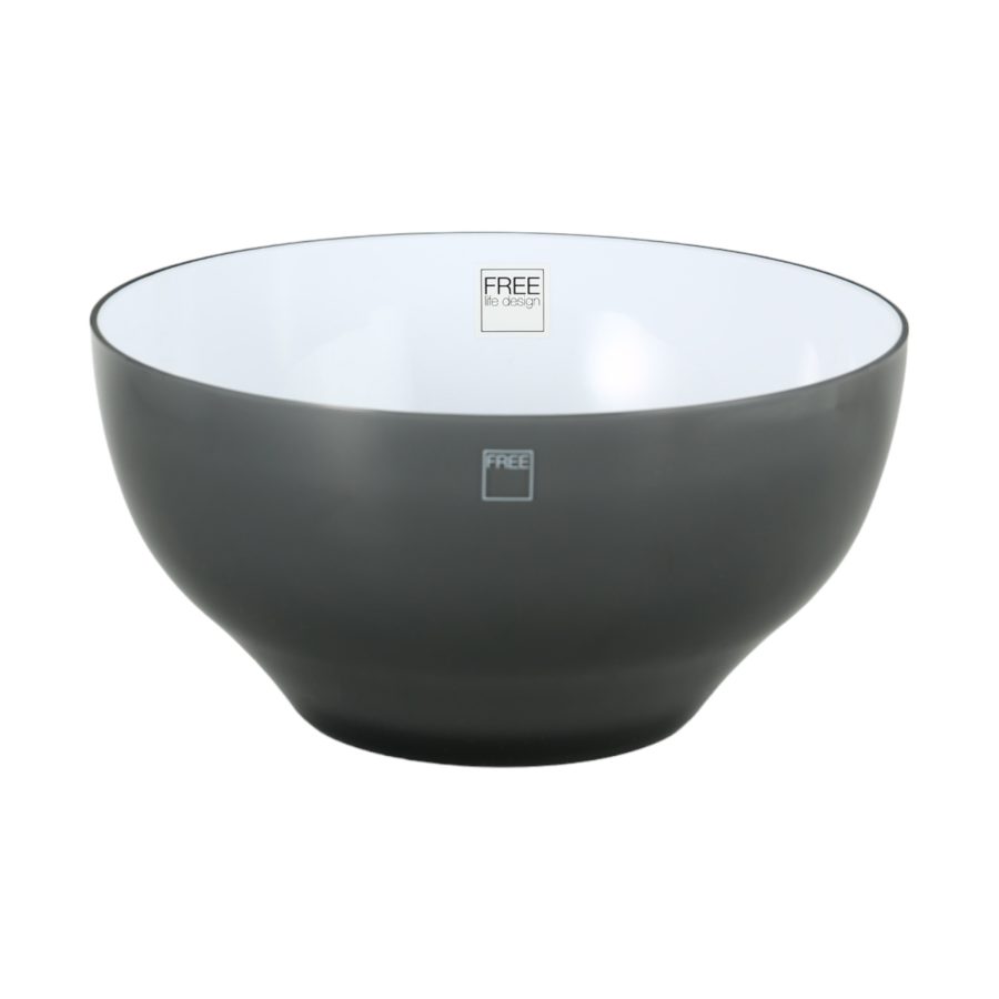 קערת סלט אפורה 25 ס"מ FREE