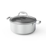 סיר נירוסטה 7 ליטר, 26 ס"מ עם מכסה זכוכית CookCell