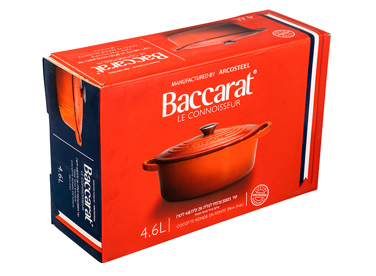 סיר 29 ס"מ יציקת ברזל עגול 6.3 ליטר Baccarat מבית ARCOSTEEL