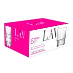 הלן סט 6 כוסות 325 מ"ל נערם פסים  HELEN מבית LAV