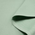 סט 2 מגבות מטבח 100% כותנה  וופל ירוק/פס ירוק-לבן  70X50 ס"מ מבית Food appeal