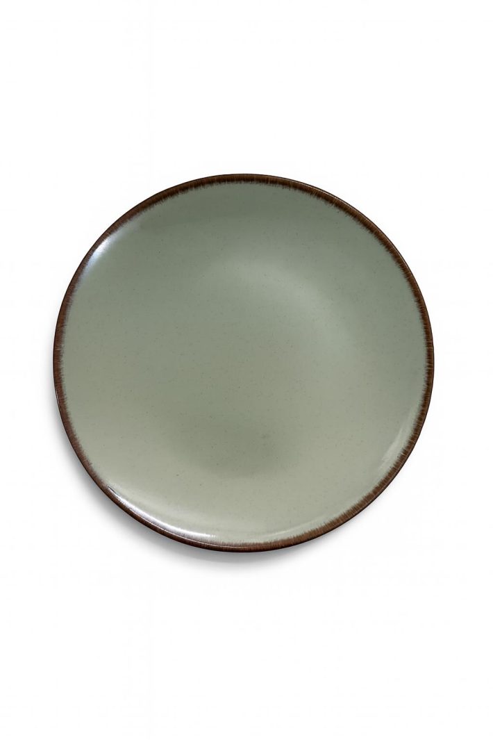 צלחת מלמין 28 ס"מ ירוק מבית Food appeal