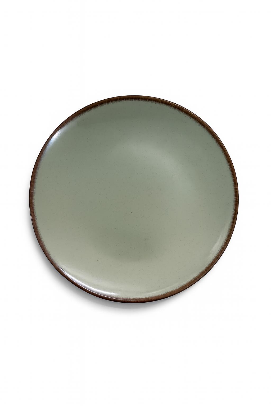 צלחת מלמין 28 ס"מ ירוק מבית Food appeal