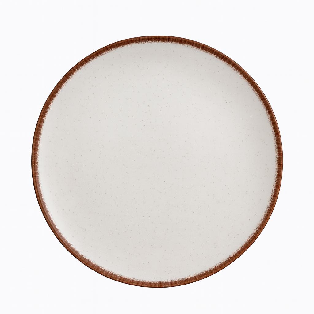 צלחת מלמין 28 ס"מ Off White מבית Food appeal