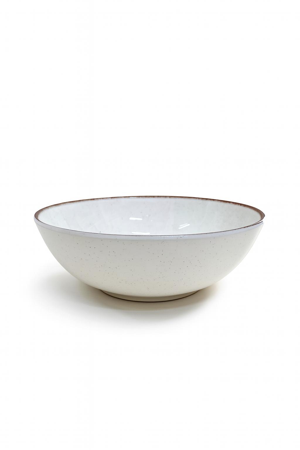 קערת הגשה מלמין 30 ס"מ Off White מבית Food appeal