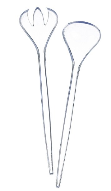 סט כפות סלט שקוף מבית COSMOPLAST