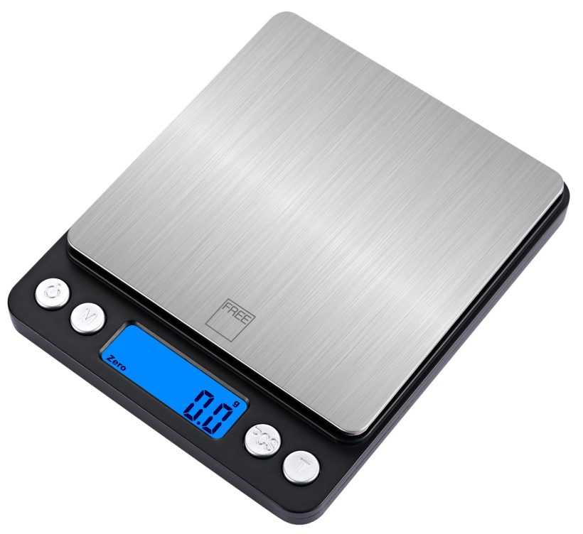 משקל דיגטלי 2 ק"ג/ 0.1 ג' FREE