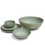 צלחת מלמין 28 ס"מ ירוק מבית Food appeal