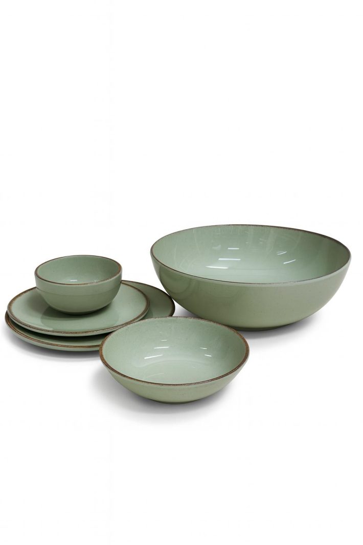 צלחת מלמין 28 ס"מ ירוק מבית Food appeal