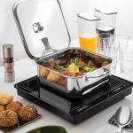 סיר מרובע 7.3 ליטר גראנו מכסה זכוכית מבית Tramontina