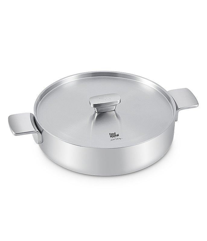 סוטאז' יציקת נירוסטה PLY3 מכסה נירוסטה 32 ס"מ , 7 ליטר ENIGMA מבית Food appeal