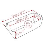 תבנית אינגליש קייק 31 ס"מ, גרפיט Appolia מבית המותג PEUGEOT