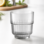 סט 6 כוסות שתייה נמוכות Link אפורות מזכוכית – 260 מ״ל | Libbey