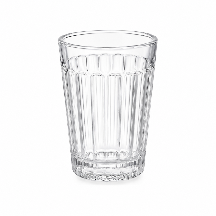 סט 6 כוסות אספרסו פסים מזכוכית – 100 מ״ל | Libbey